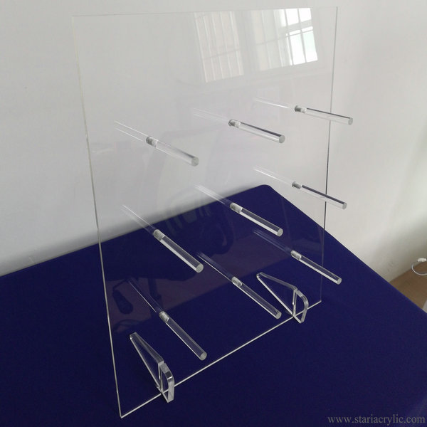 Clear Acrylic Donut Stand Table Donuts Rack Display with Feet