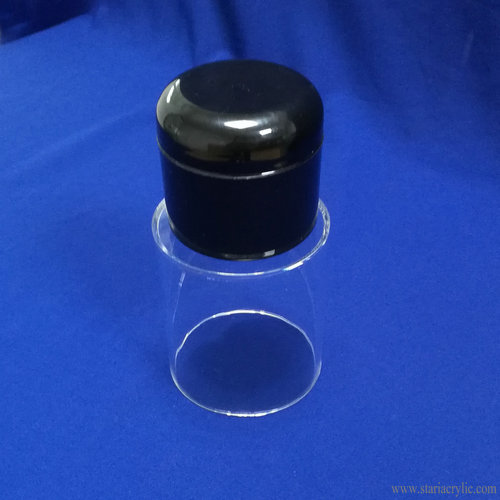 Clear Acrylic Cylinder Riser for Perfume and Cosmetic