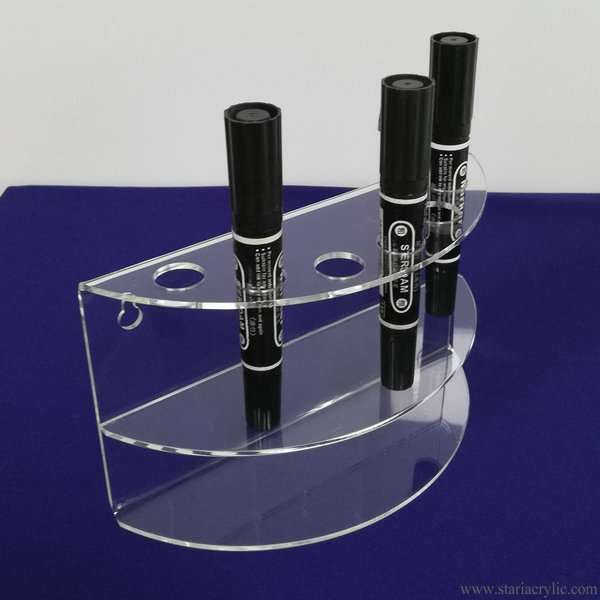 Clear Acrylic Dry Erase Board Marker and Eraser Holder Tray Rack