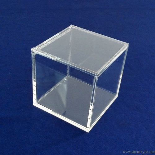 Clear Lucite Acrylic Storage Box with Hinged Lid -Stari Acrylic ...
